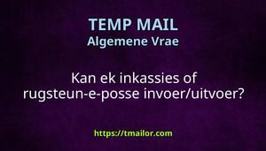 Kan ek inkassies of rugsteun-e-posse invoeruitvoer