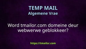 Word tmailorcom domeine deur webwerwe geblokkeer