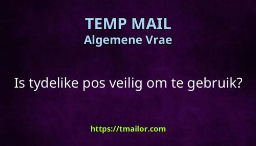 Is tydelike pos veilig om te gebruik