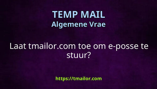 Laat tmailorcom toe om e-posse te stuur