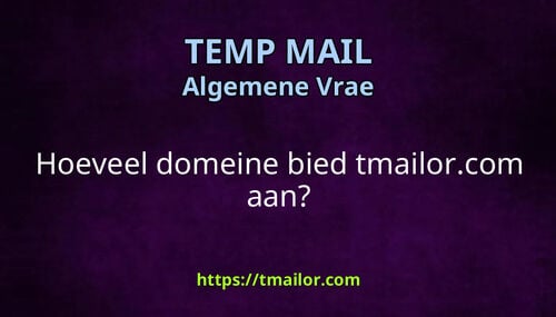 Hoeveel domeine bied tmailorcom aan