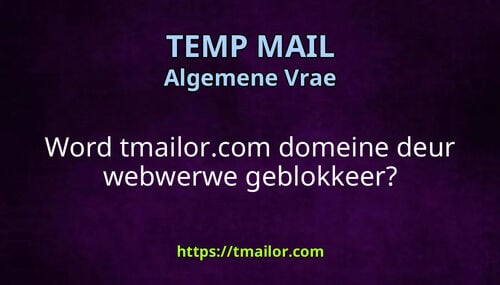 Word tmailorcom domeine deur webwerwe geblokkeer