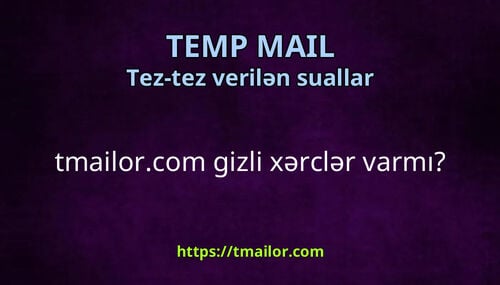 tmailorcom gizli xərclər varmı