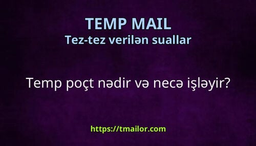 Temp poçt nədir və necə işləyir
