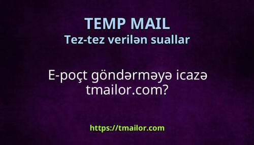 E-poçt göndərməyə icazə tmailorcom