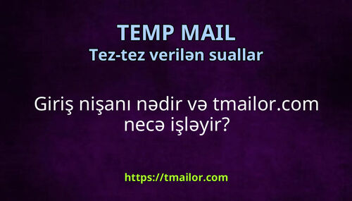 Giriş nişanı nədir və tmailorcom necə işləyir