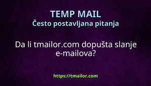 Da li tmailorcom dopušta slanje e-mailova