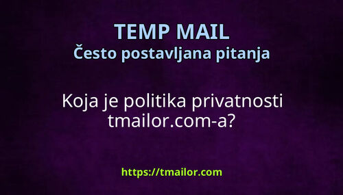 Koja je politika privatnosti tmailorcom-a