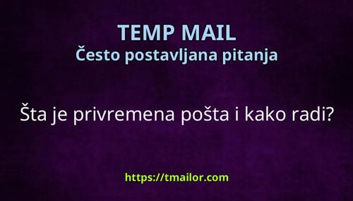 Šta je privremena pošta i kako radi