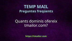 Quants dominis ofereix tmailorcom
