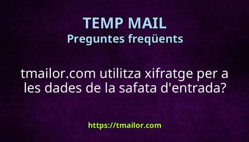 tmailorcom utilitza xifratge per a les dades de la safata dentrada