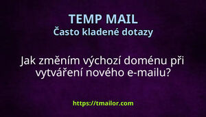 Jak změním výchozí doménu při vytváření nového e-mailu