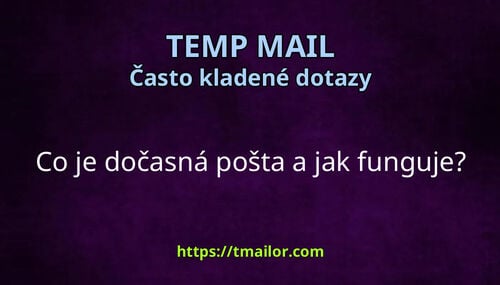 Co je dočasná pošta a jak funguje