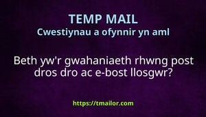 Beth ywr gwahaniaeth rhwng post dros dro ac e-bost llosgwr