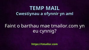 Faint o barthau mae tmailorcom yn eu cynnig