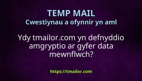 Ydy tmailorcom yn defnyddio amgryptio ar gyfer data mewnflwch