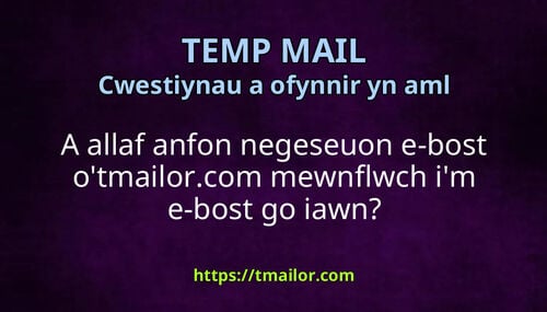 A allaf anfon negeseuon e-bost otmailorcom mewnflwch im e-bost go iawn