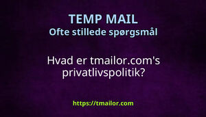 Hvad er tmailorcoms privatlivspolitik
