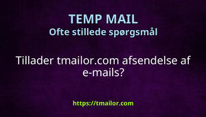 Tillader tmailorcom afsendelse af e-mails
