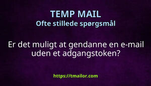 Er det muligt at gendanne en e-mail uden et adgangstoken
