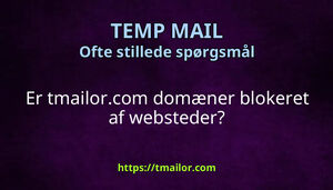 Er tmailorcom domæner blokeret af websteder
