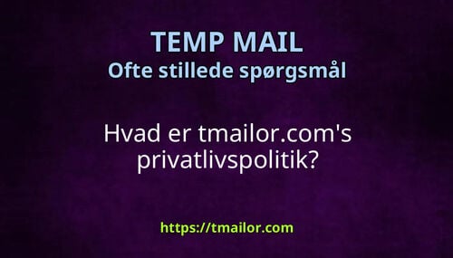 Hvad er tmailorcoms privatlivspolitik