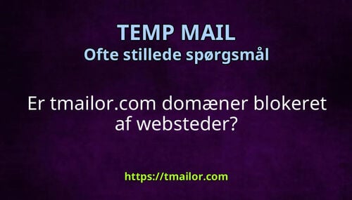 Er tmailorcom domæner blokeret af websteder