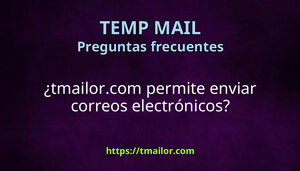 tmailorcom permite enviar correos electrónicos