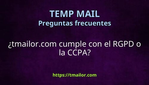 tmailorcom cumple con el RGPD o la CCPA