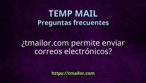 tmailorcom permite enviar correos electrónicos