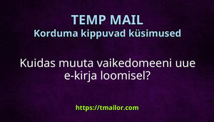 Kuidas muuta vaikedomeeni uue e-kirja loomisel