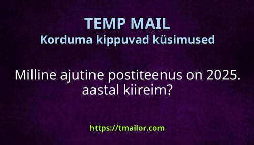Milline ajutine postiteenus on 2025 aastal kiireim