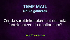 Zer da sarbideko token bat eta nola funtzionatzen du tmailorcom