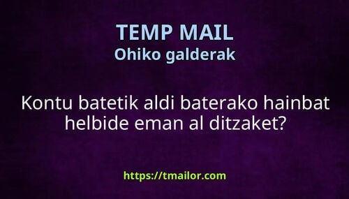Kontu batetik aldi baterako hainbat helbide eman al ditzaket