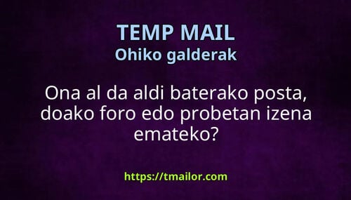 Ona al da aldi baterako posta doako foro edo probetan izena emateko