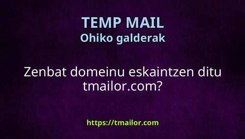 Zenbat domeinu eskaintzen ditu tmailorcom