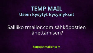 Salliiko tmailorcom sähköpostien lähettämisen