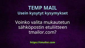 Voinko valita mukautetun sähköpostin etuliitteen tmailorcom