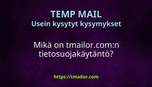 Mikä on tmailorcomn tietosuojakäytäntö