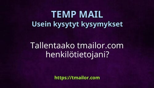 Tallentaako tmailorcom henkilötietojani