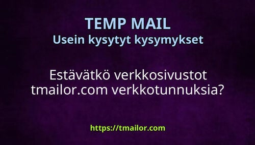 Estävätkö verkkosivustot tmailorcom verkkotunnuksia