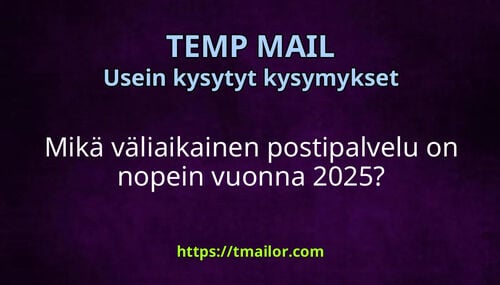 Mikä väliaikainen postipalvelu on nopein vuonna 2025