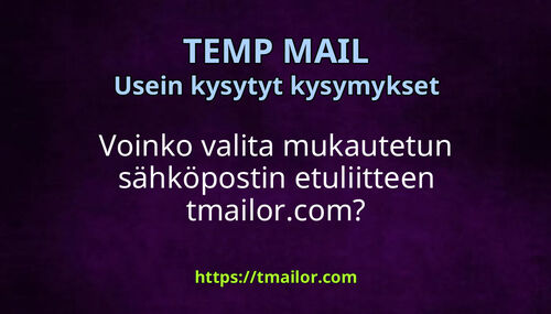 Voinko valita mukautetun sähköpostin etuliitteen tmailorcom