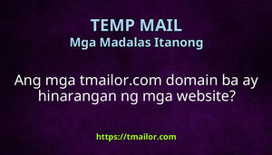 Ang mga tmailorcom domain ba ay hinarangan ng mga website