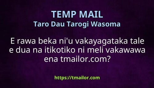 E rawa beka niu vakayagataka tale e dua na itikotiko ni meli vakawawa ena tmailorcom