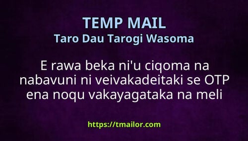 E rawa beka niu ciqoma na nabavuni ni veivakadeitaki se OTP ena noqu vakayagataka na meli vakawawa