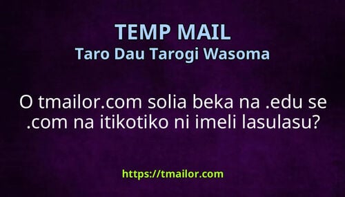 O tmailorcom solia beka na edu se com na itikotiko ni imeli lasulasu