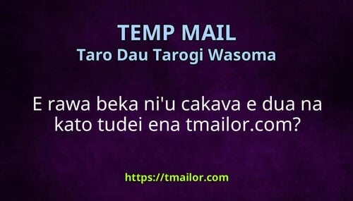 E rawa beka niu cakava e dua na kato tudei ena tmailorcom