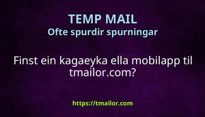 Finst ein kagaeyka ella mobilapp til tmailorcom