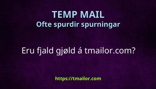 Eru fjald gjøld á tmailorcom